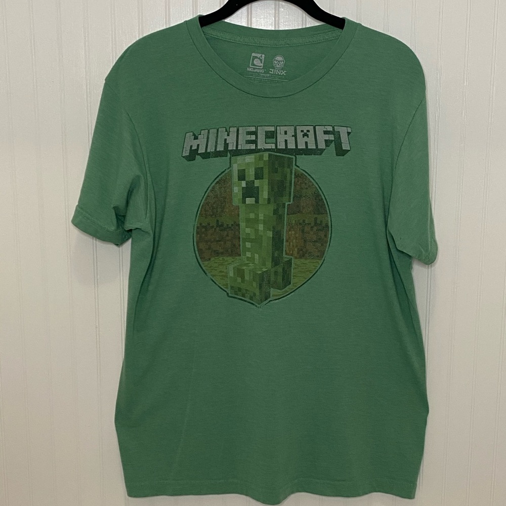 🌮 Green Minecraft T-shirt Size Medium